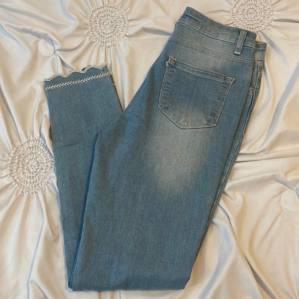 Skinny high rise jeans